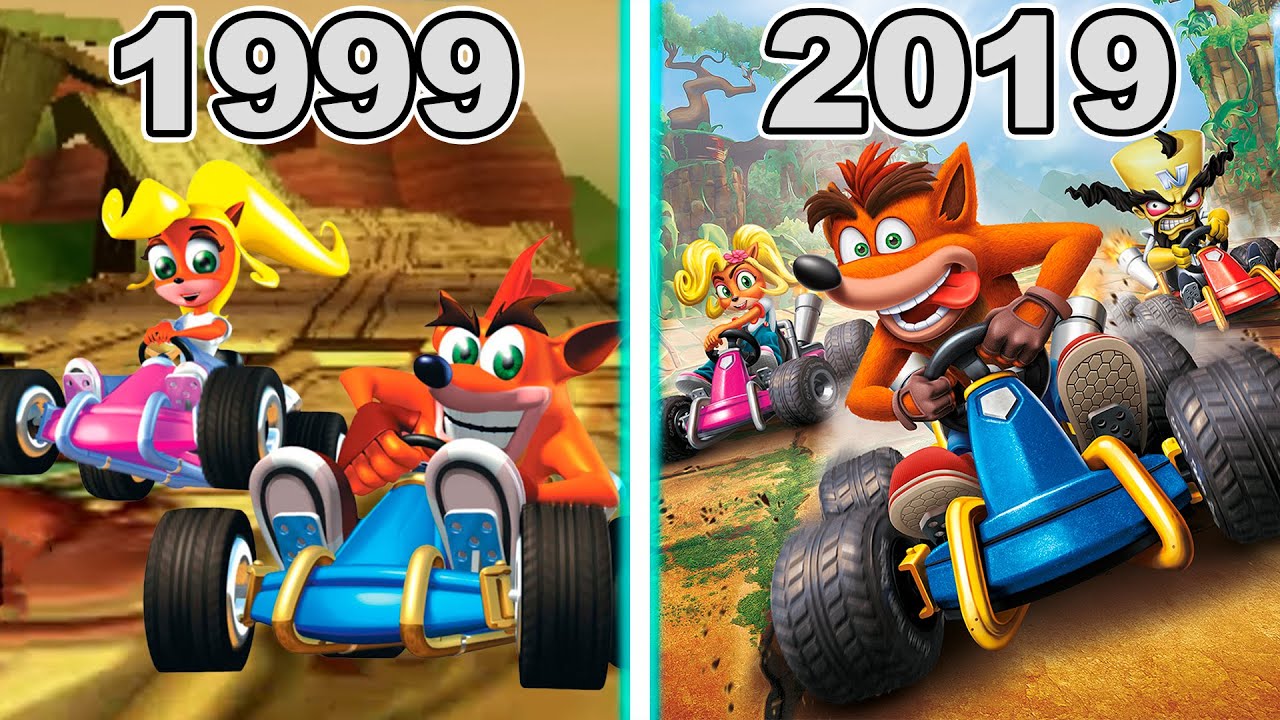 Evolution of Crash Bandicoot Racing Games (1999 - 2019)