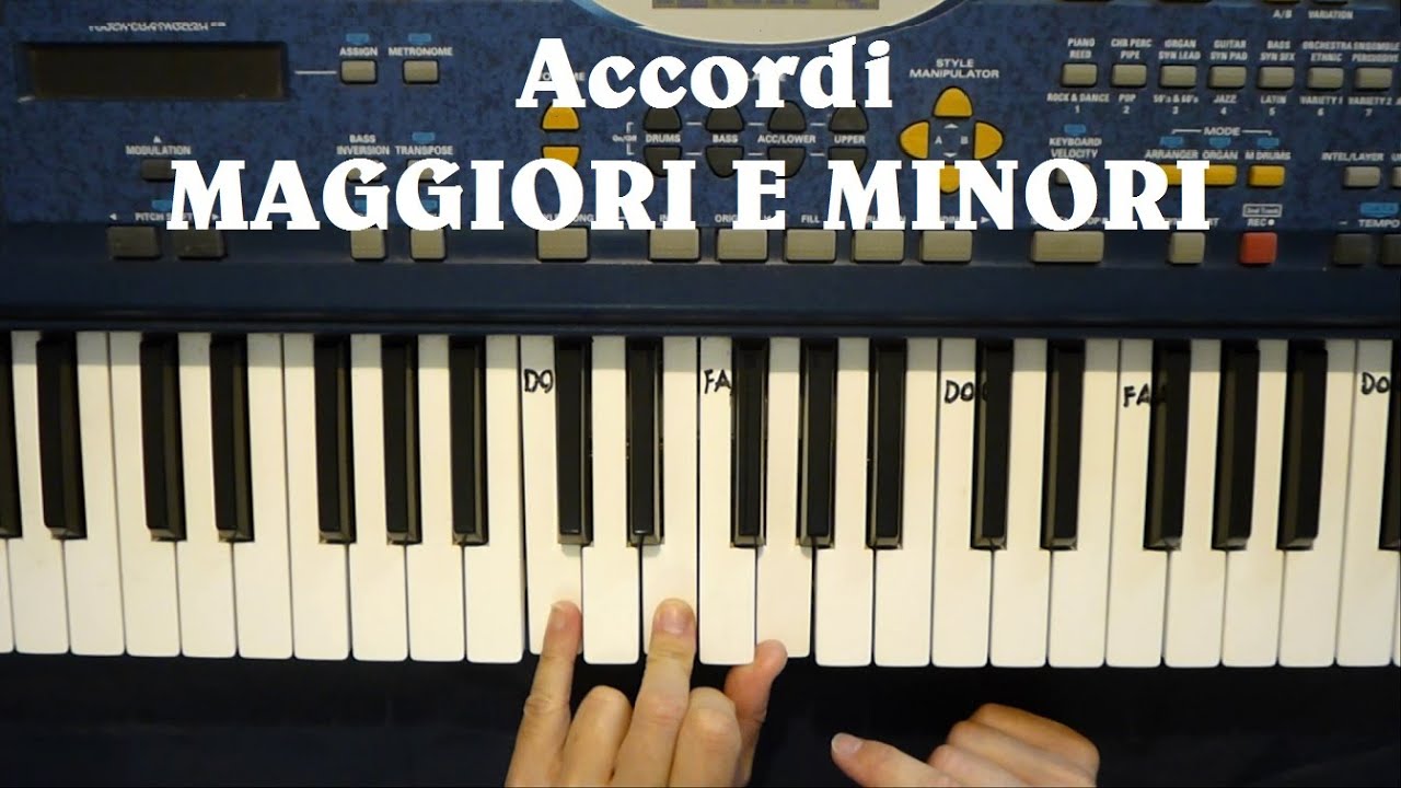 Suoniamo INSIEME gli ACCORDI (per Piano - Pianola - Tastiera - Melodica)