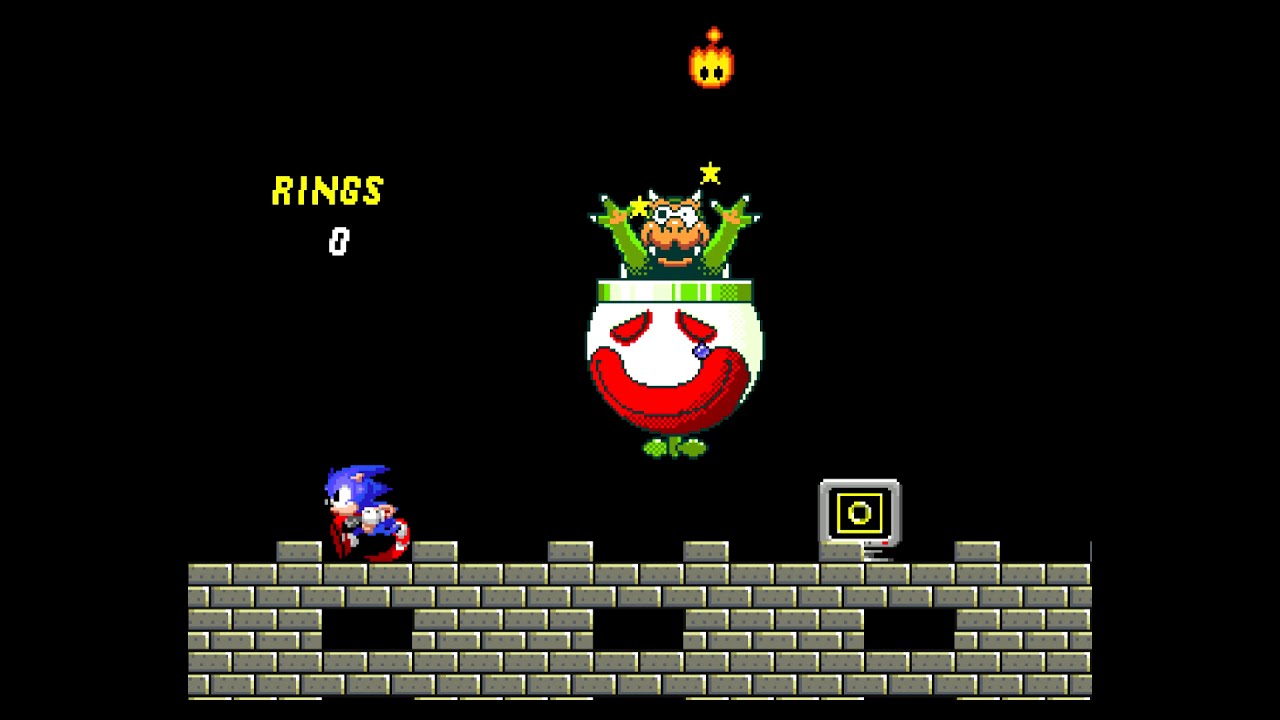 MUGEN - Sonic (Sonic 2) VS Koopa Clown Car (Super Mario World)