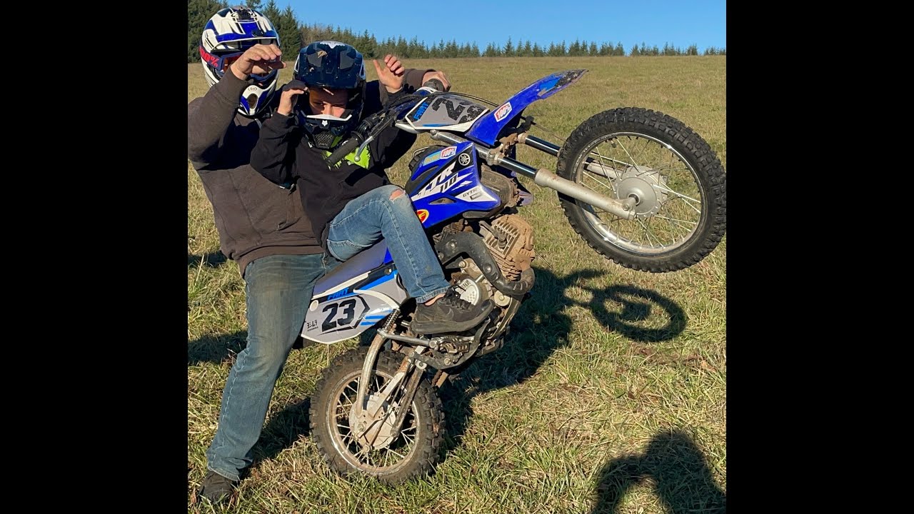 Tutorial on how to pop/ ride a wheelie on a Yamaha TTR110