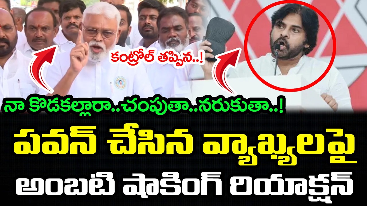 నా కొడకల్లారా..! కంట్రోల్ తప్పిన అంబటి | Ambati Rambabu Comments On Pawan Kalyan & Nagababu | PDTV