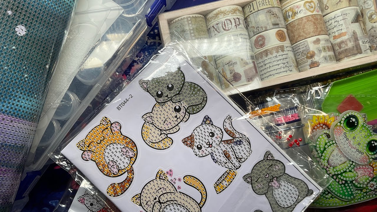 Happy Mail! #Newcraftday products - diamond painting, washi tape, stickers, etc… | Adult colouring