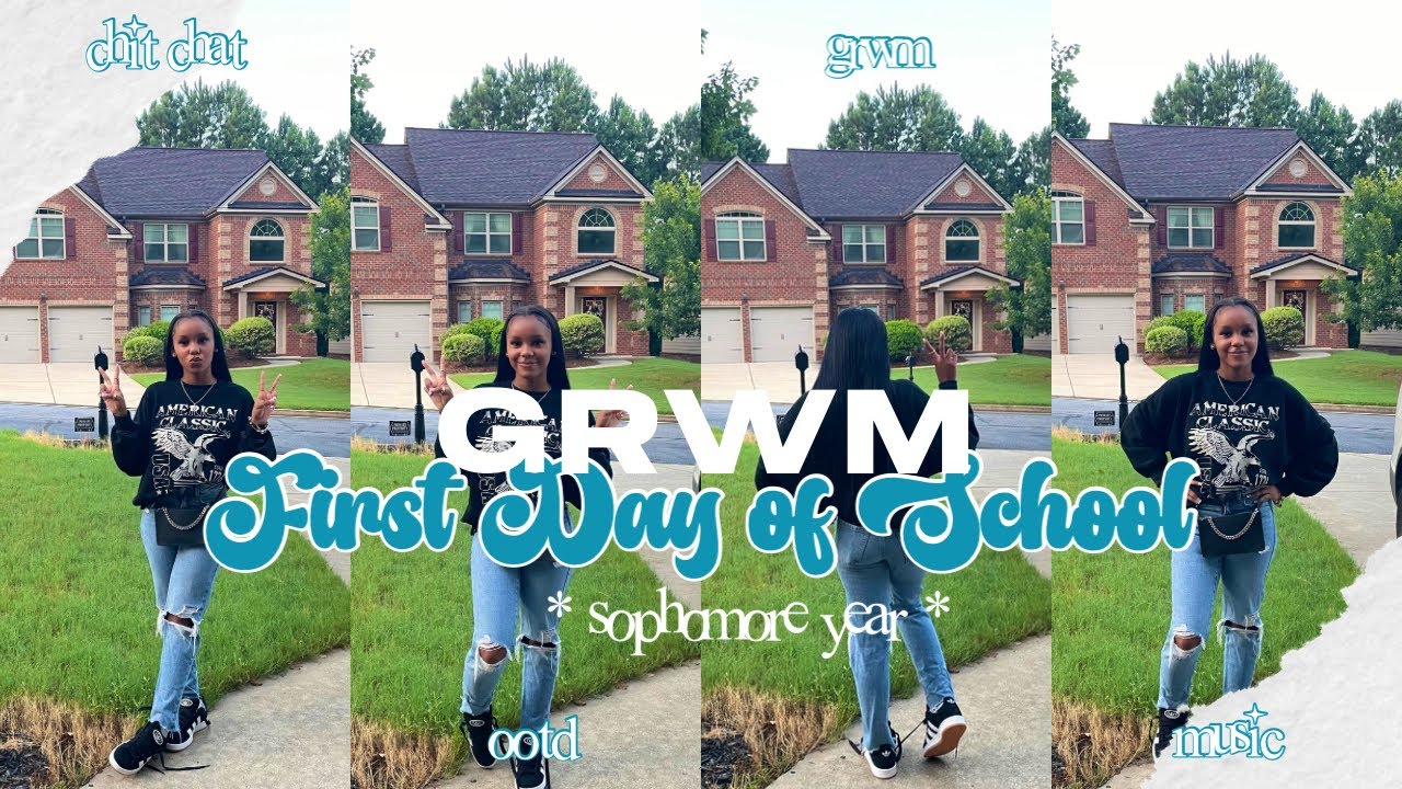 GRWM FOR THE FIRST DAY OF SCHOOL  *sophomore year*