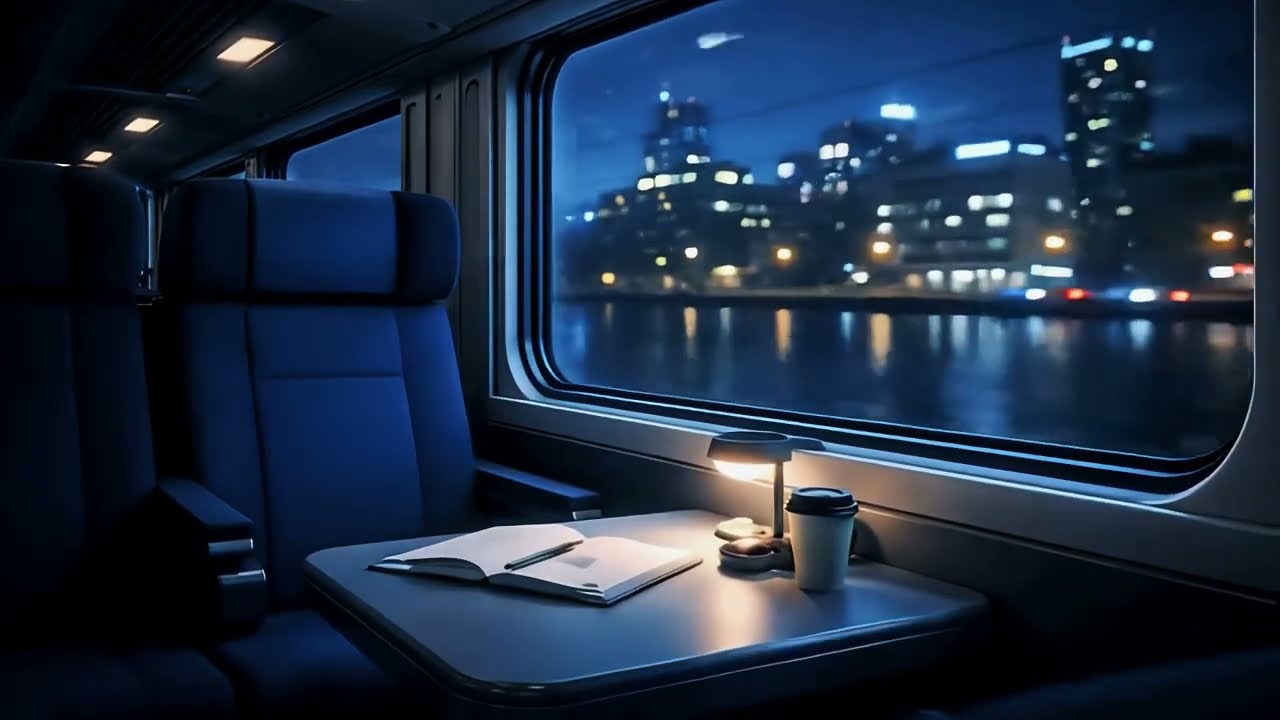 Deep Focus Piano - Night Train Study Music for Productivity & Flow (1 Hour)