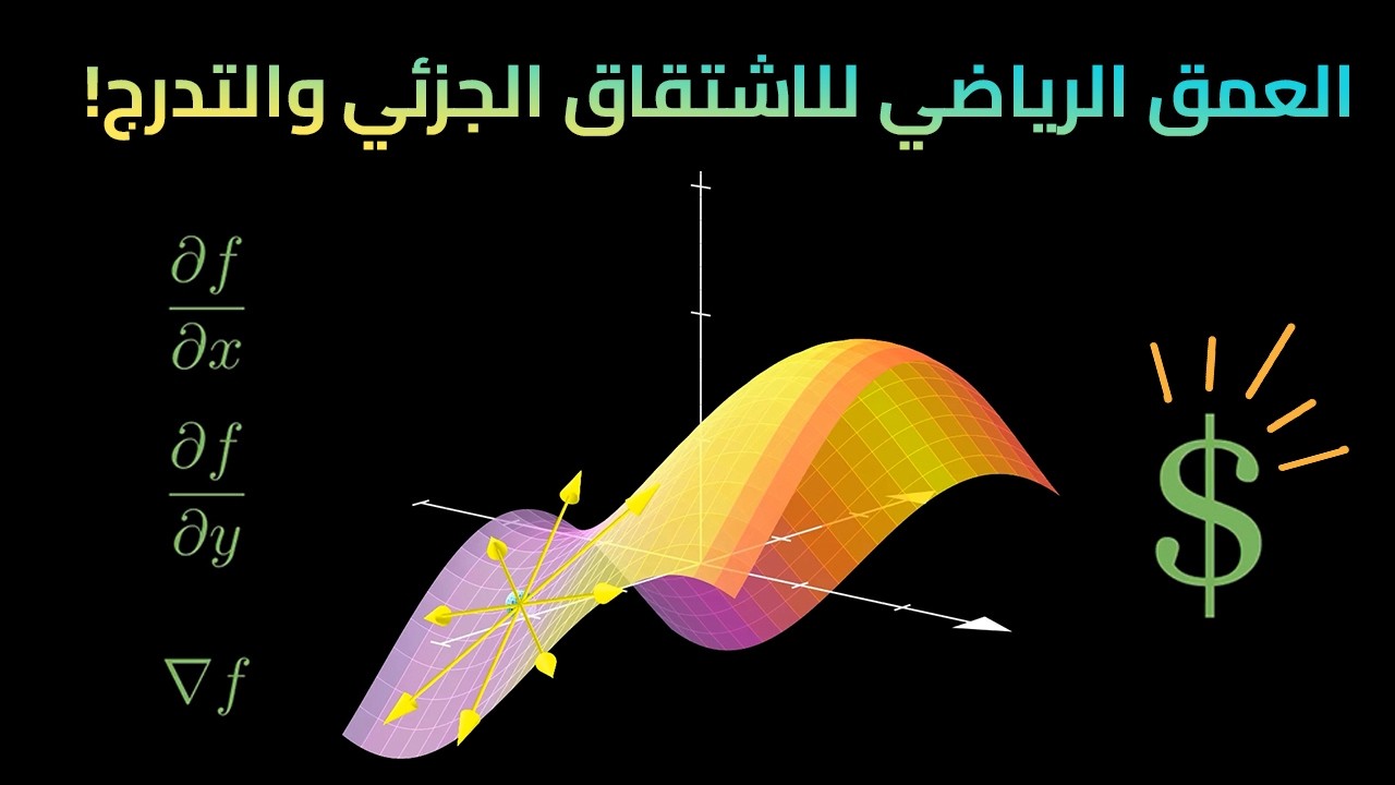 ما هي المشتقات الجزئية والتدرج ✨| مفتاح فهم التغيرات العقدة 🤠