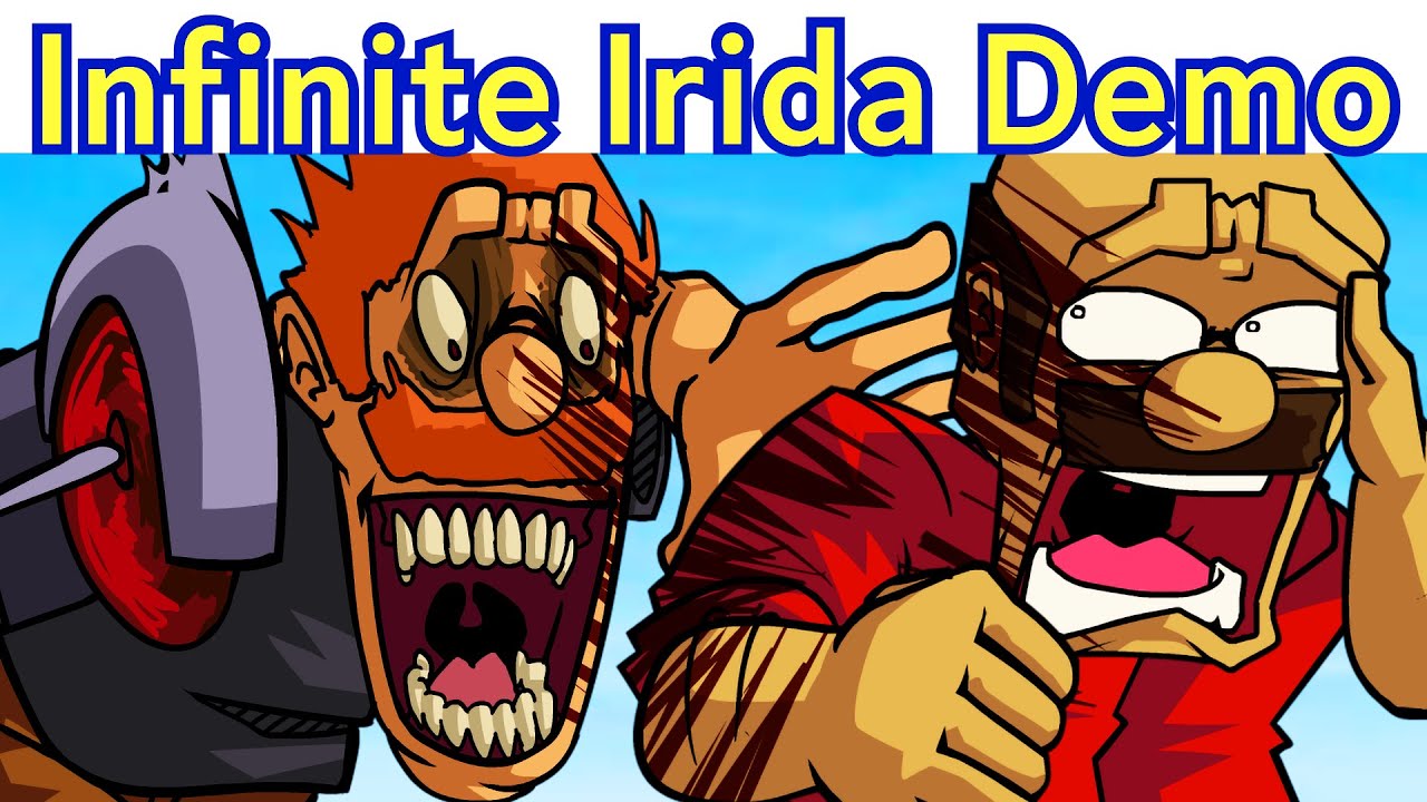 FNF OFFICIAL JEFFY'S INFINITE IRIDA - Shucks Demo + Hellscape 64 (FNF Mod/SML Movie)