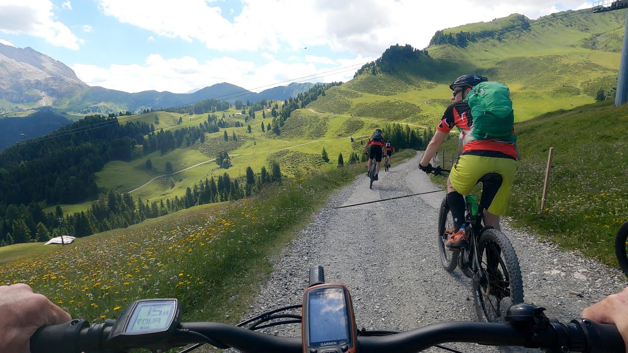 Cross country ride from Ortisei to Val Duron, Dolomites, Part1, EMTB