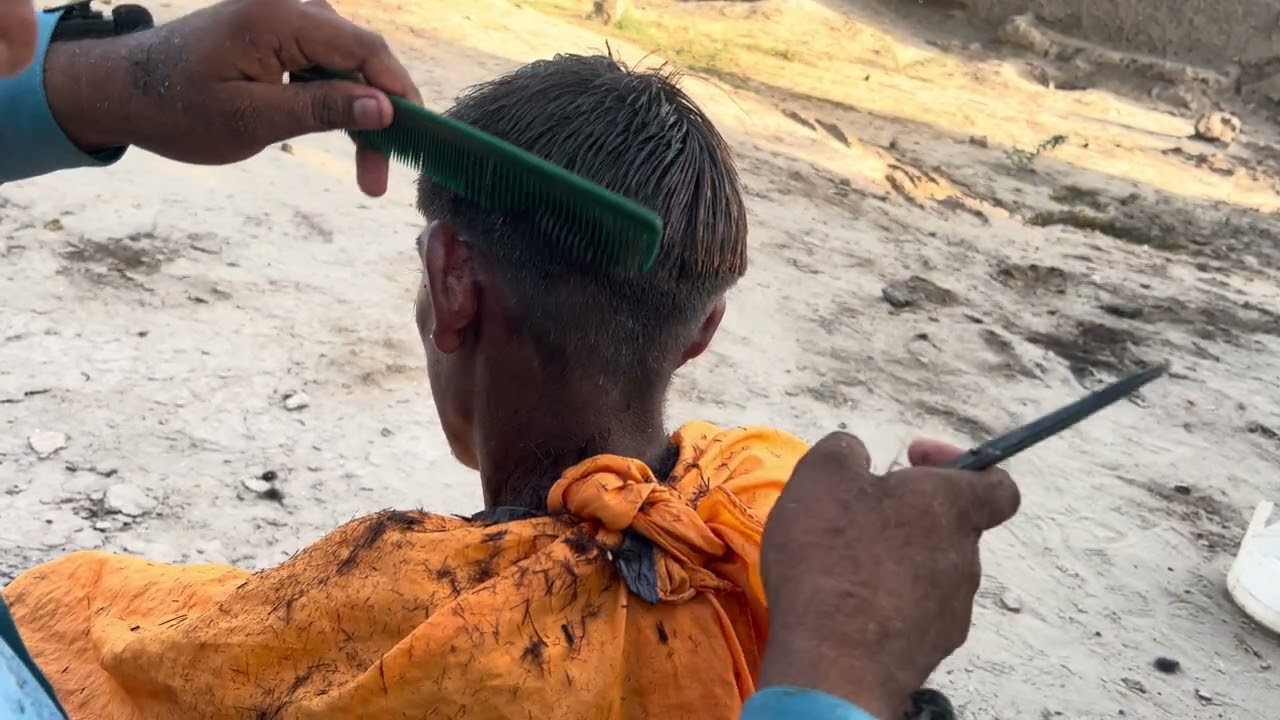 ASMR HAIR CUT WITH OLD BARBER