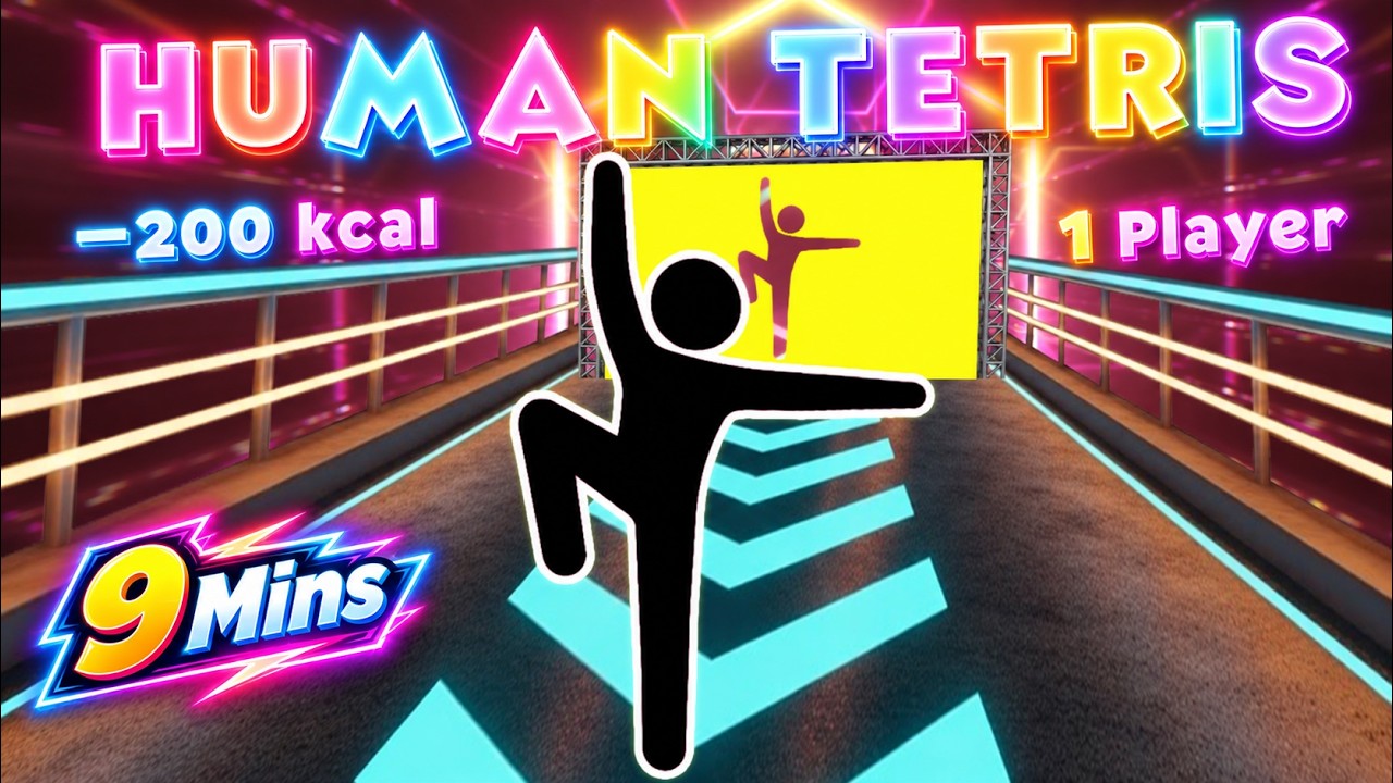 HUMAN TETRIS 1 Player  | Immersive Interactive Warm-Up | &ndash;200 kcal | 1 Player Full HD