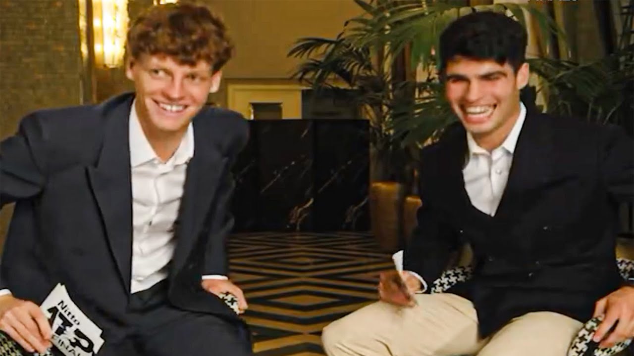 Sinner and Alcaraz Interesting Conversation Between Two Champions - Nitto ATP Finals 2024