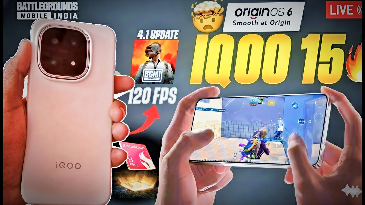 iQOO 15 INDIA FASTEST PHONE BGMI Test – 120 FPS Monster is Here! 🔥 #bgmi