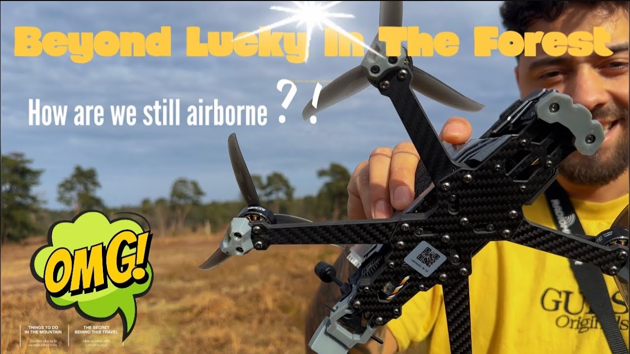 PUMPING IT THROUGH THE FOREST WITH A 5 INCH FPV QUADCOPTER. TREES & WILDLIFE FEAR THIS RAGING DRONE