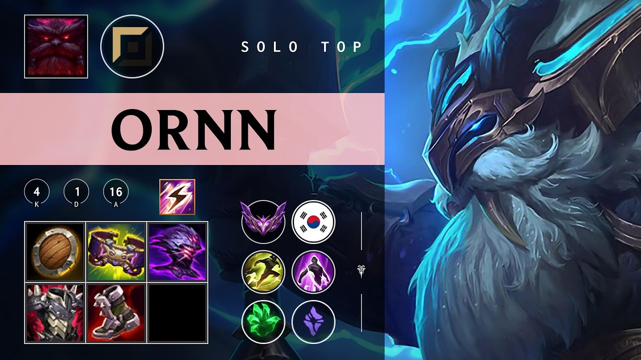 Ornn Top vs Zaahen - KR Master Patch 26.07
