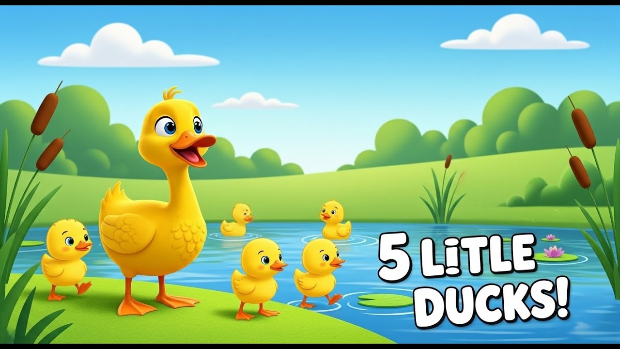 Five Little Ducks 🦆 | Nursery Rhyme for Kids | BooBoo Fun Songs 5