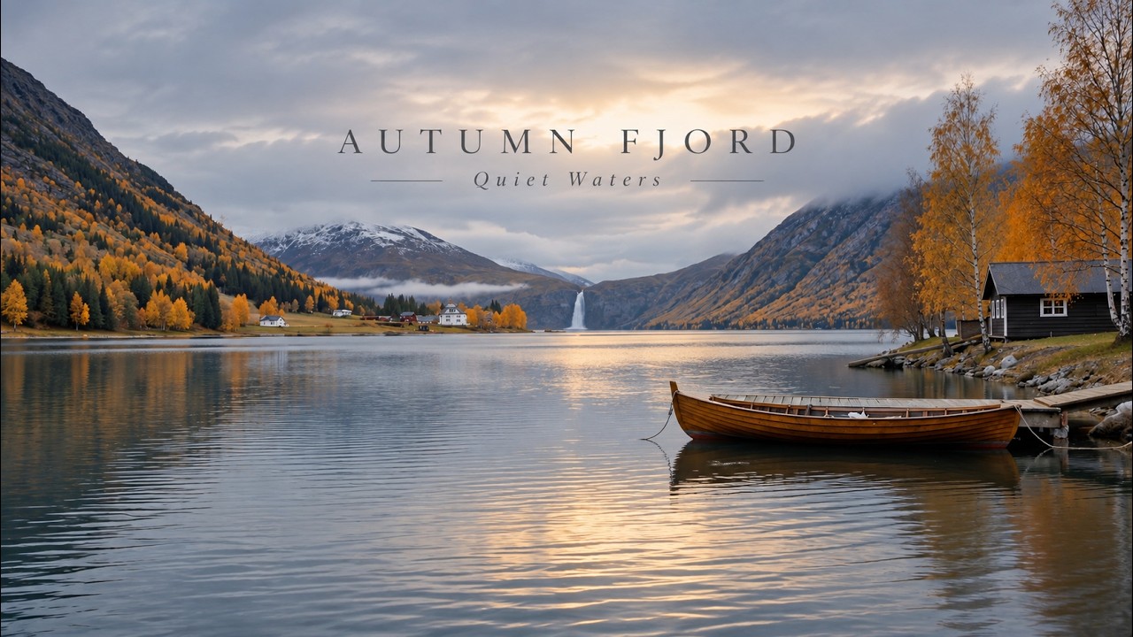 🍂 Where the Fjord Falls Silent | Norwegian Autumn Ambience & Nordic Piano | 3 HOURS
