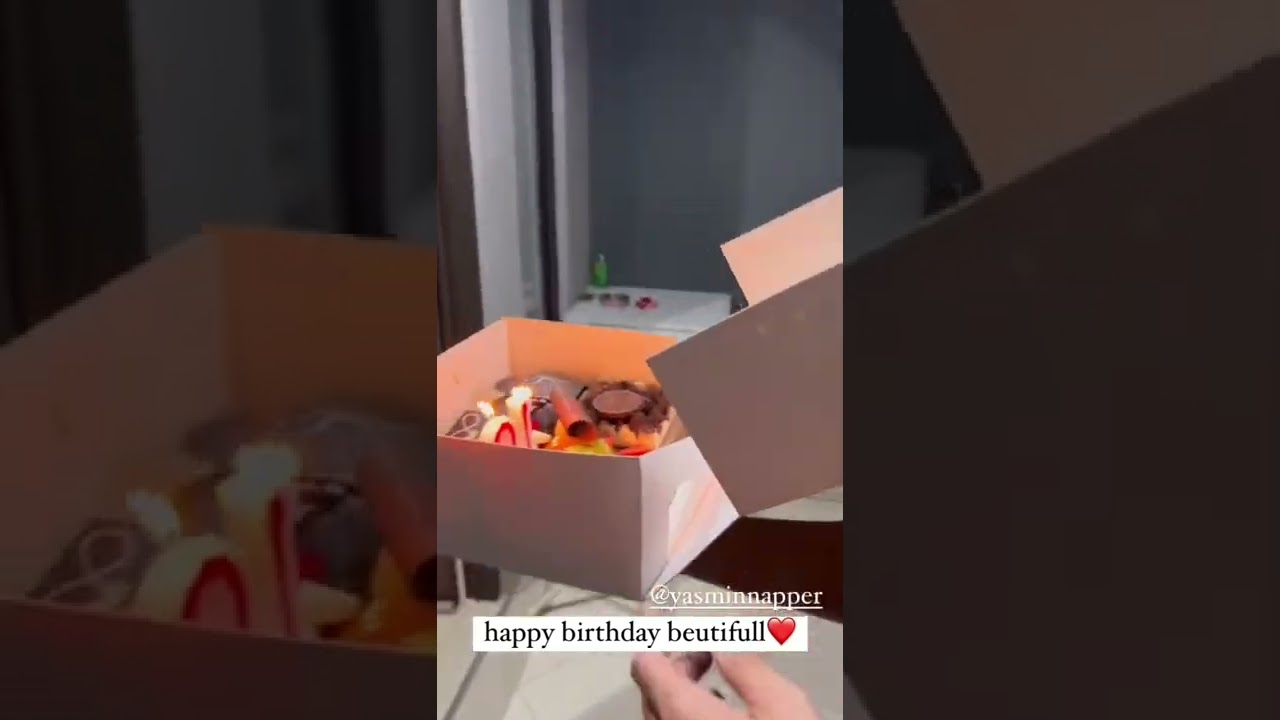 Yasmin's birthday surprise 🥰🎉❤️ #giorginoabraham #yasminnapper #shorts #giyas