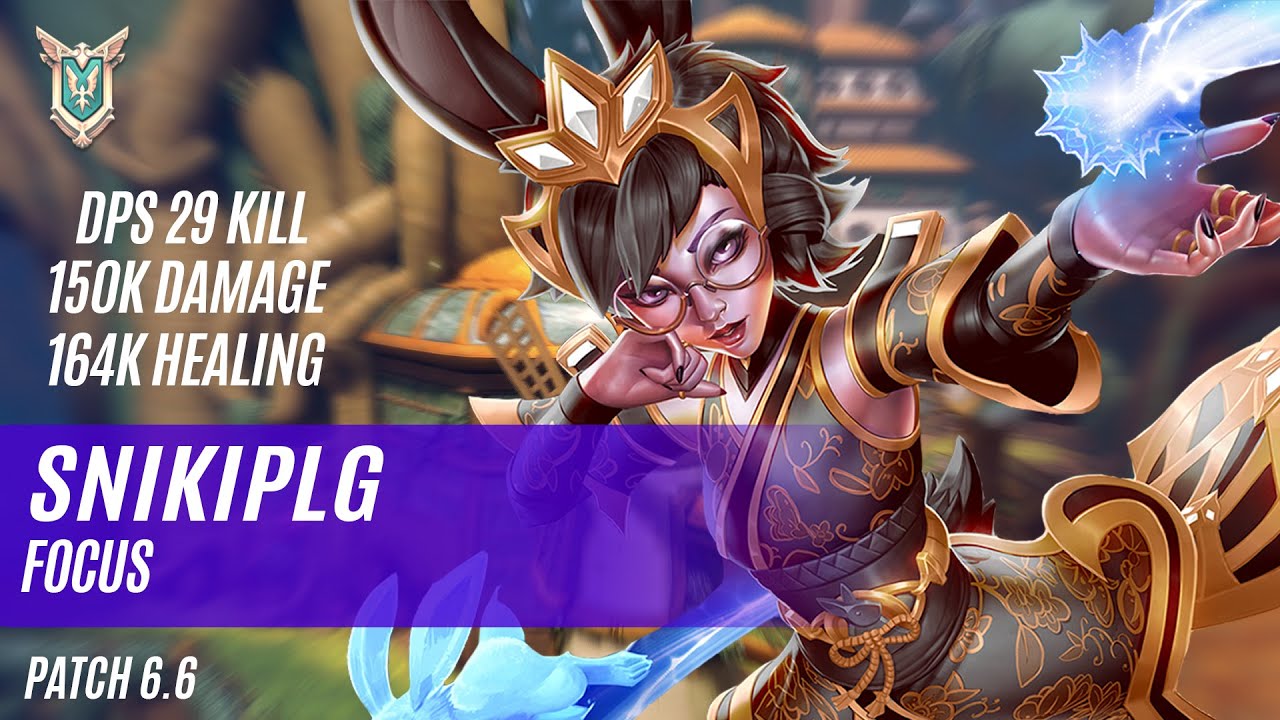 DPS 29 KILL 150K DAMAGE 164K HEALING SNIKIPLG REI PALADINS COMPETITIVE (NEW PATCH 6.6) FOCUS