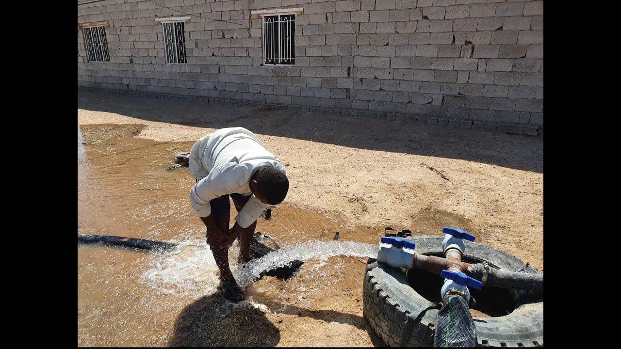 تنصيب (تركيب) منظومة خلايا شمسية لغطاس 15 حصان لبئر بعمق 70 م في خان النص بين محافظتي النجف وكربلاء