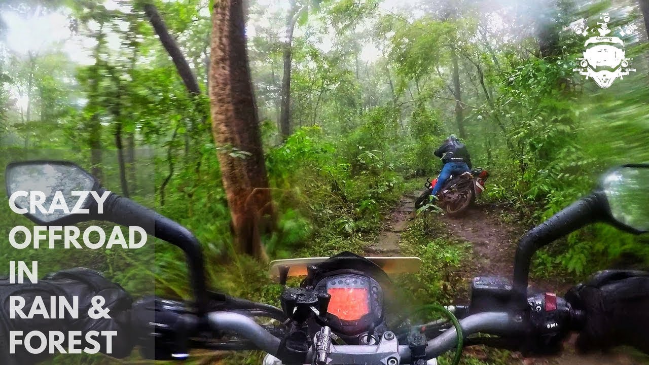 Crazy offroad in rain and forest - Arbail falls - Uttara Kannada Ride - Vlog 7 - GoPro Man