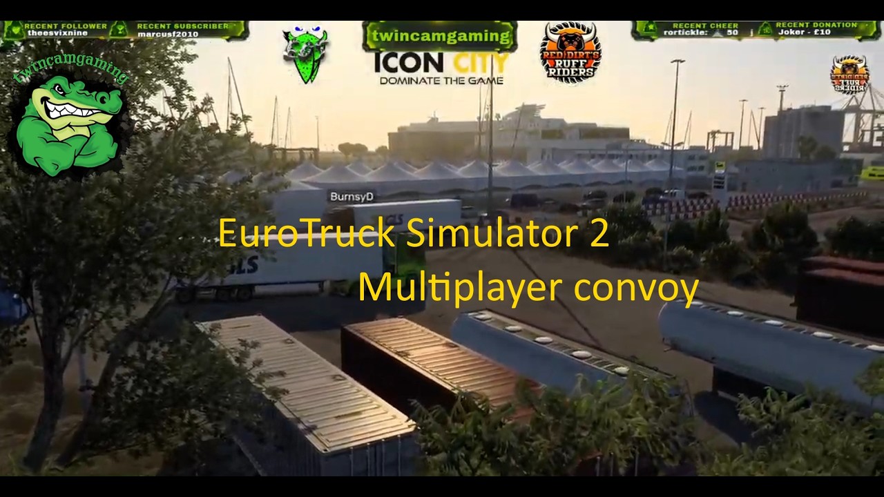 EuroTruck Simulator 2 convoy.  What could possibly go wrong?
