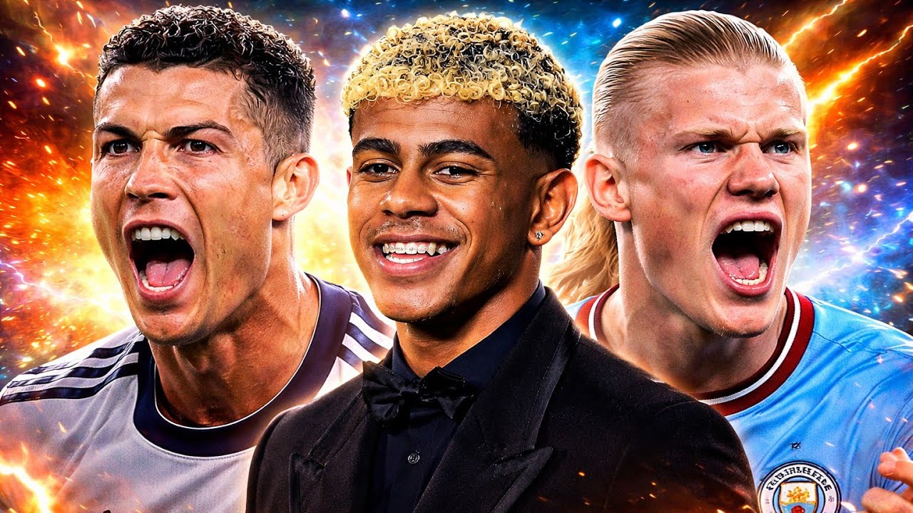 Cristiano Ronaldo vs Erling Haaland vs Lamine Yamal 👑 Football King 2025 (CR7 Insane Power Shots)