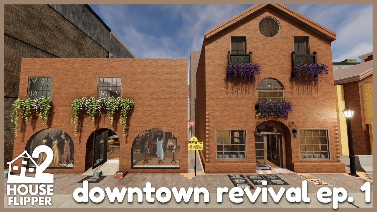 downtown revival episode 1 | house flipper 2 🏡 custom job | no commentary longplay