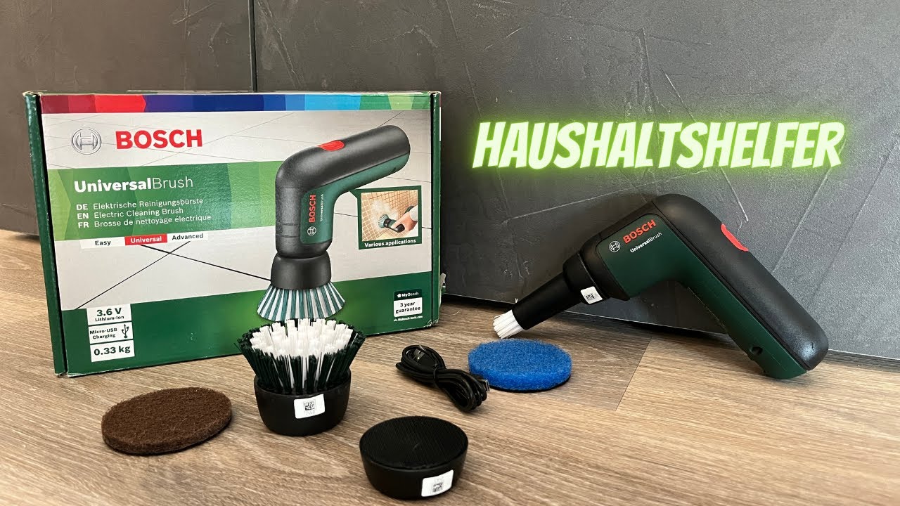 Bosch Home and Garden Akku Reinigungsbürste I ausgepackt und ausprobiert