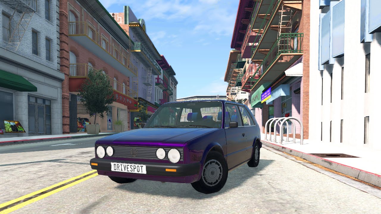 BeamNG || ETK A-Series VR6 / VW Golf Fire & Ice || Driving with Logitech G27