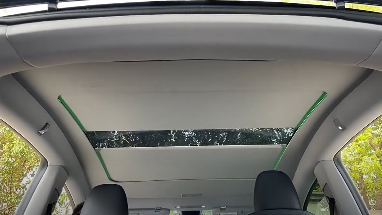 [Installation Tutorial] Tesla Model Y 2025 Juniper Smart Electric Sunshade 3 minutes to get it done!