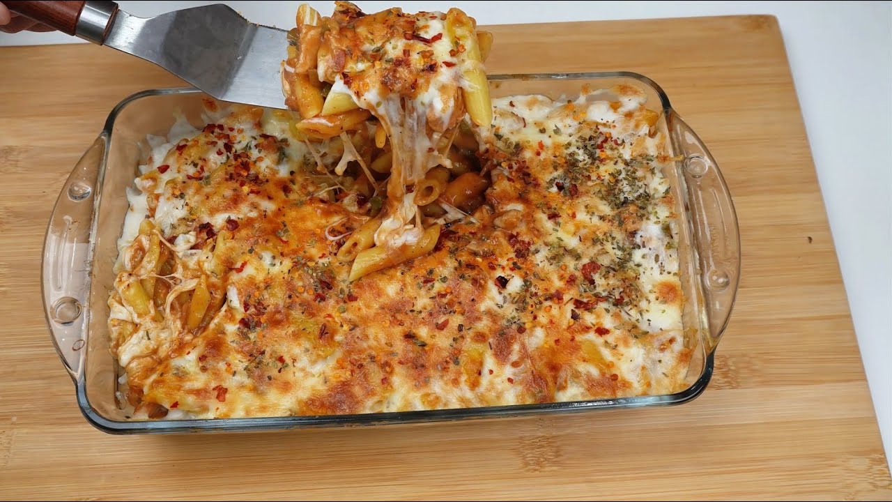 Baked Creamy Chicken Pasta by Food Tastery