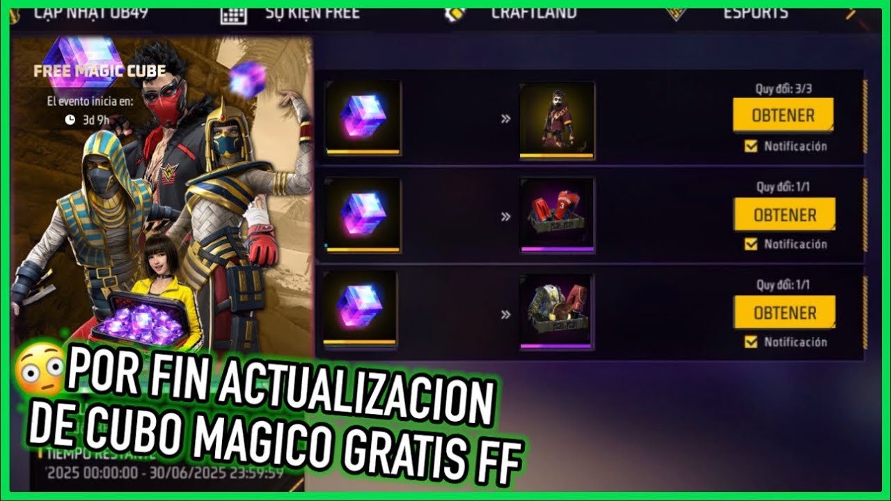 Llega Actualizacion de Skins Cubo Magico Gratis en FF Latam 😱 | JORGEPLAYED