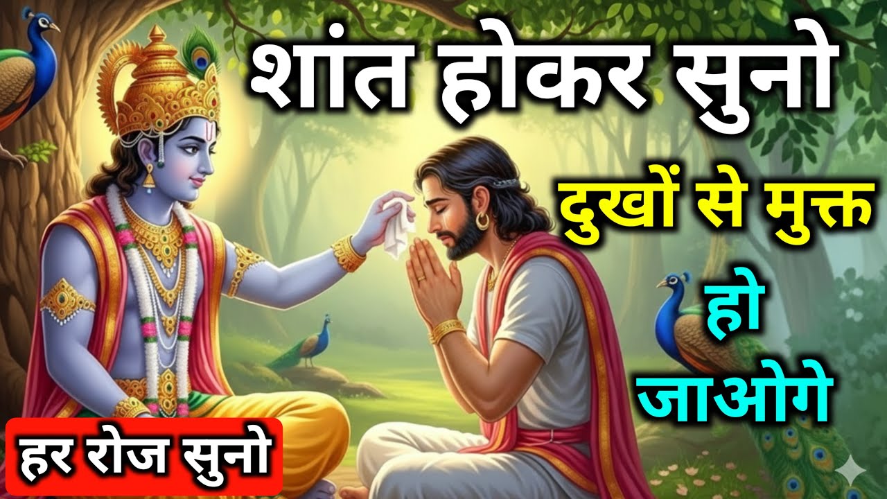 शांत होकर सुनो सारे दुखों से मुक्त हो जाओगे | Shrimad Bhagwat Gita Saar | Krishna Motivation