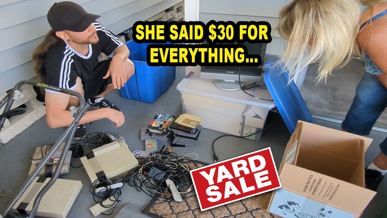 Shed Full of Video Games Found Yard Sale Hunting!
