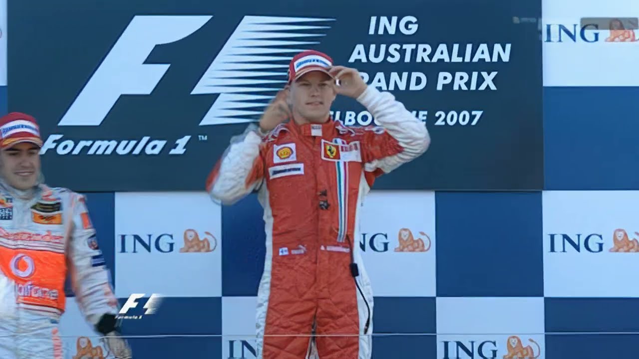 Albert Park 2007 F1 GP Podium [AI Upscaled]