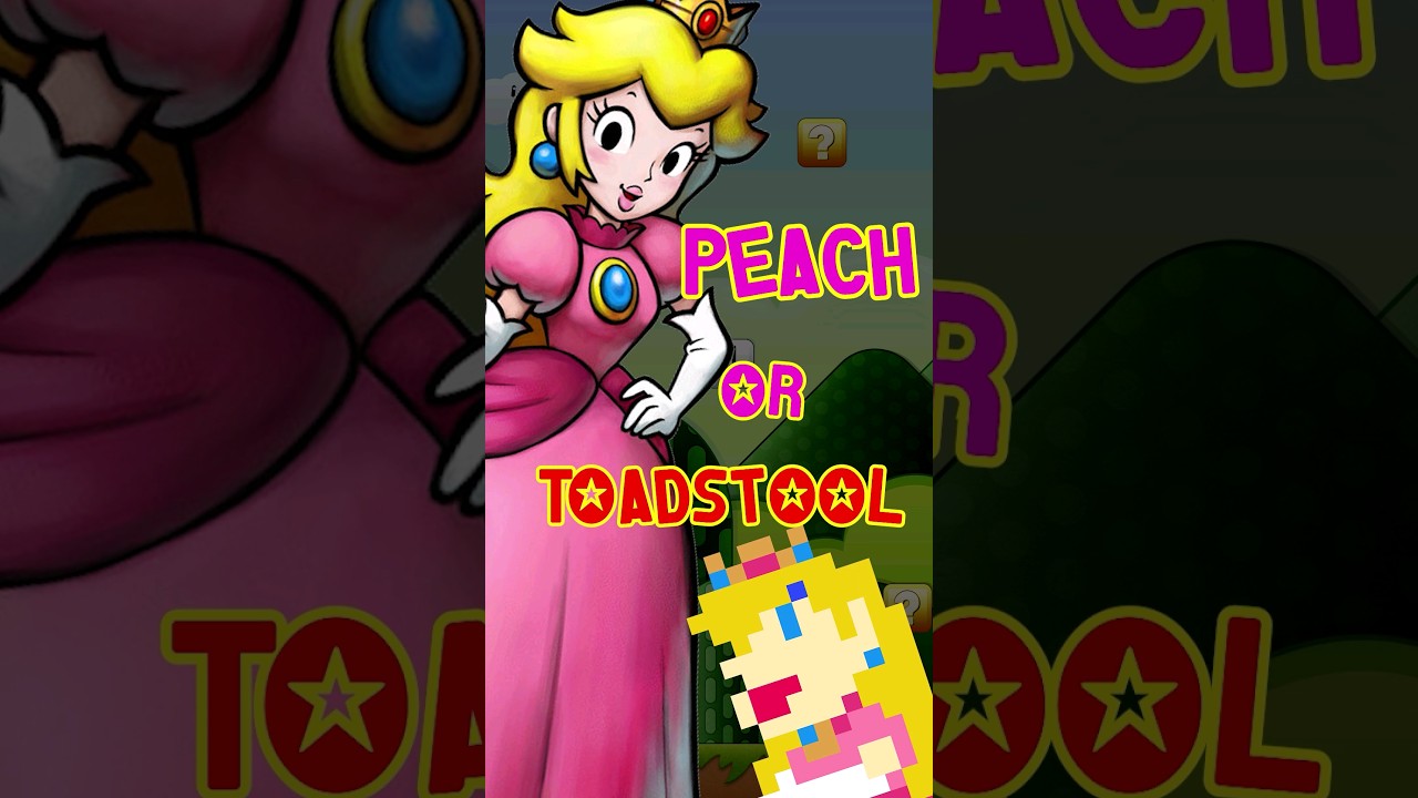 Is it Princess Peach or Toadstool?            #supermario #nintendoswitch #mariomovie