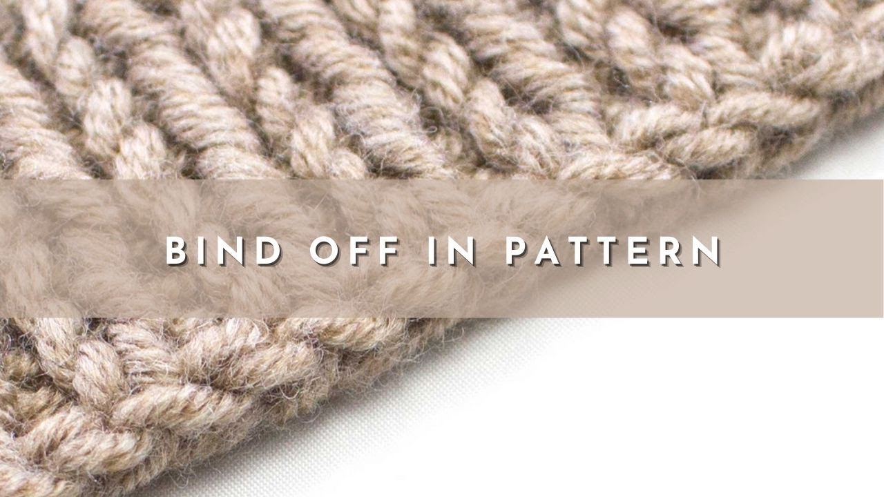 How to Bind Off in Pattern | Right Handed