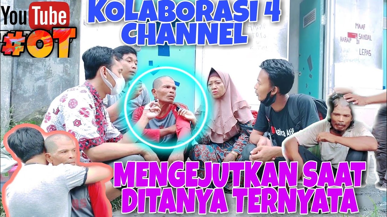 KOLABORASI 4 channel youtuber peduli ODGJ giat bareng Diman Khan tv, Ihsan Tv dan Zhafira attifa