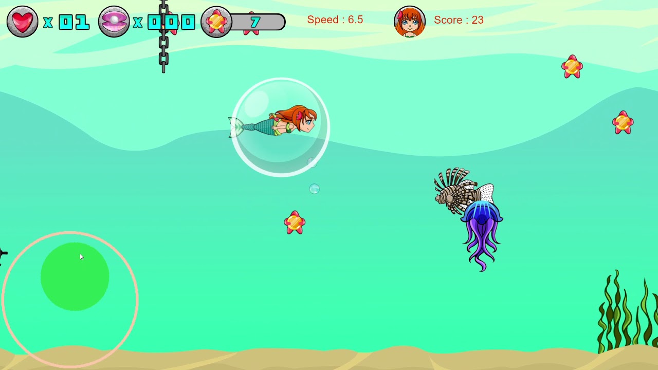 The Mermaid Adventure Game created by Construct 2