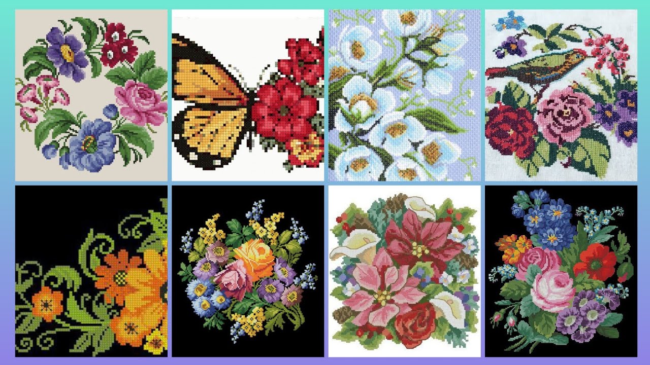 #1 Most Beautiful and Unique New Cross Stitch Patterns For Everything #CrossStitchDesign#Trend