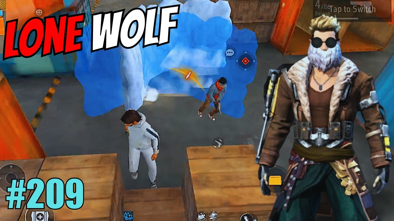 LONE WOLF  RANK  FREE FIRE  GAMEPLAY  TG LITE  #209 || IND LONE WOLF SERIES ||  EP-209