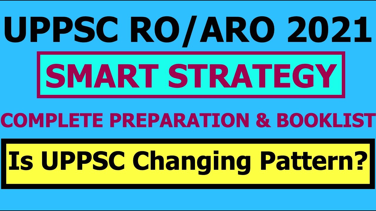 UPPSC RO/ARO 2021 Last Month Complete Preparation Strategy, Booklist & Exam Pattern|UPPCS RO ARO PRE