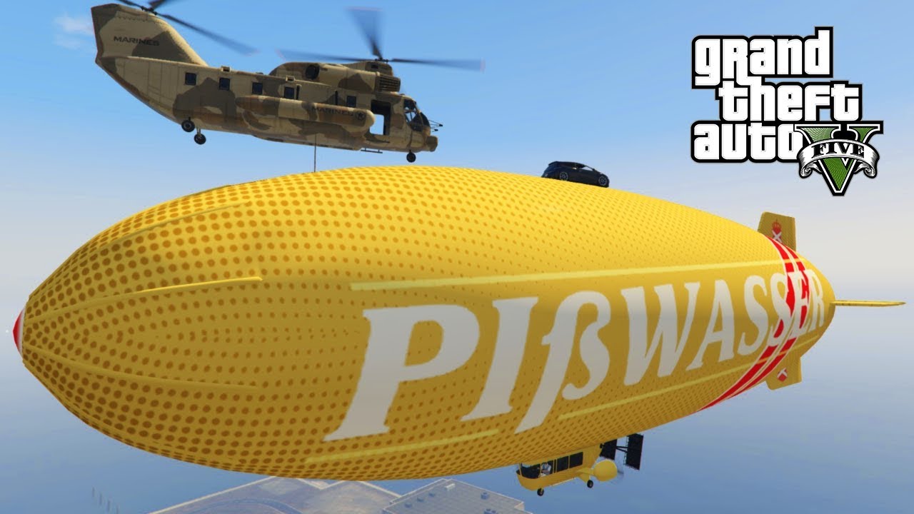 GTA V Freeroam - AUTO OP ZEPPELIN LANDEN!