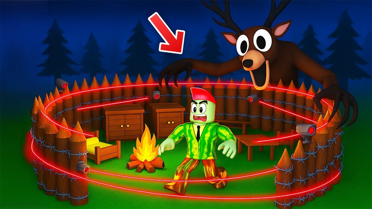 Het Veiligste Huis Bouwen In 99 Nachten In Het Bos... In Roblox!