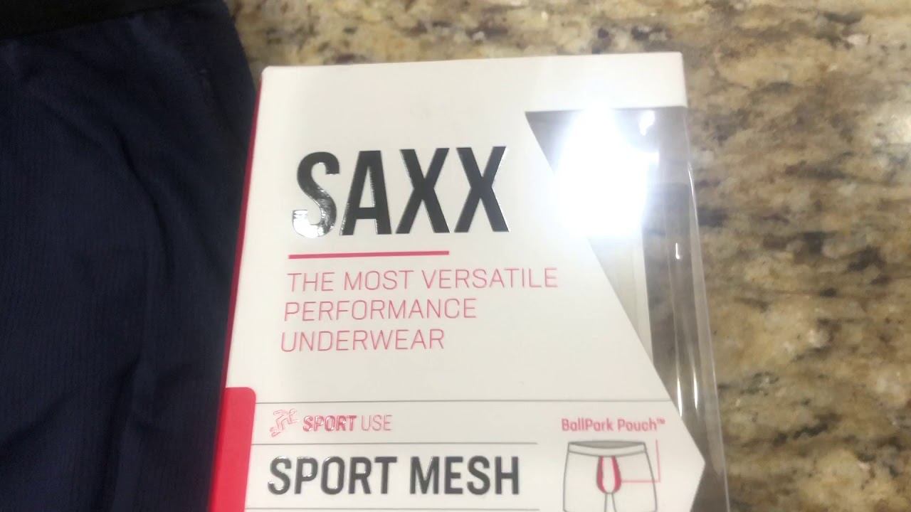 Saxx Underwear Men's Boxer Briefs Review – Sport MESH Briefs with Built-in Ballpark Pouch Support