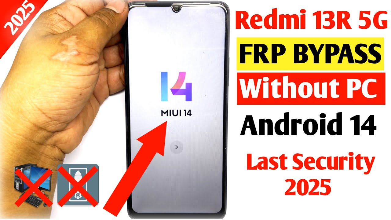 Redmi 13r Frp Bypass Without Pc 2025 | Redmi 13r 5G Android 13/14 l Google Account Unlock Without Pc