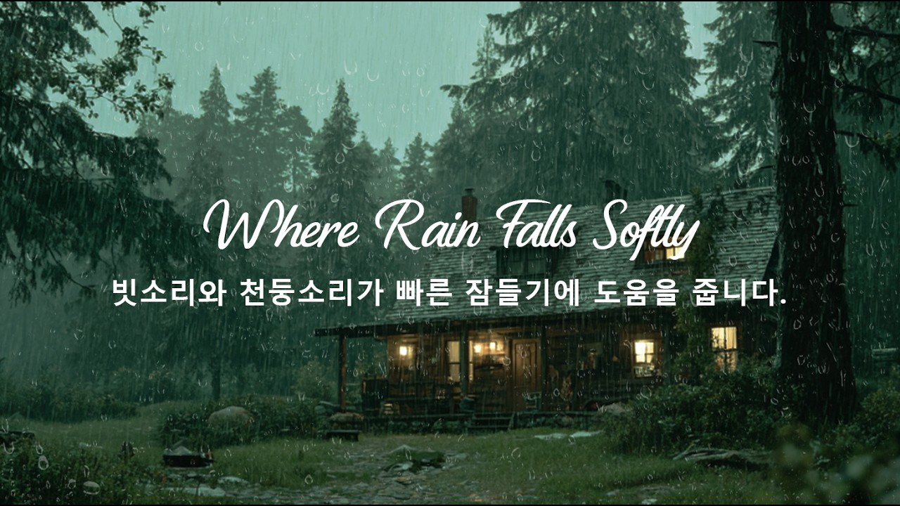 폭우 속에서도 24시간 동안 빠르고 편안하게 잠들 수 있습니다 - 빠르고 깊은 수면