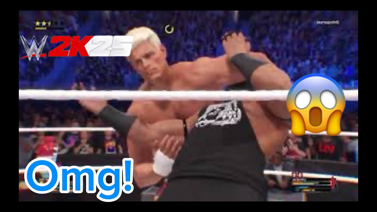 WWE 2K25 - Cody Rhodes vs Jacob Fatu - No Holds Barred (Match}