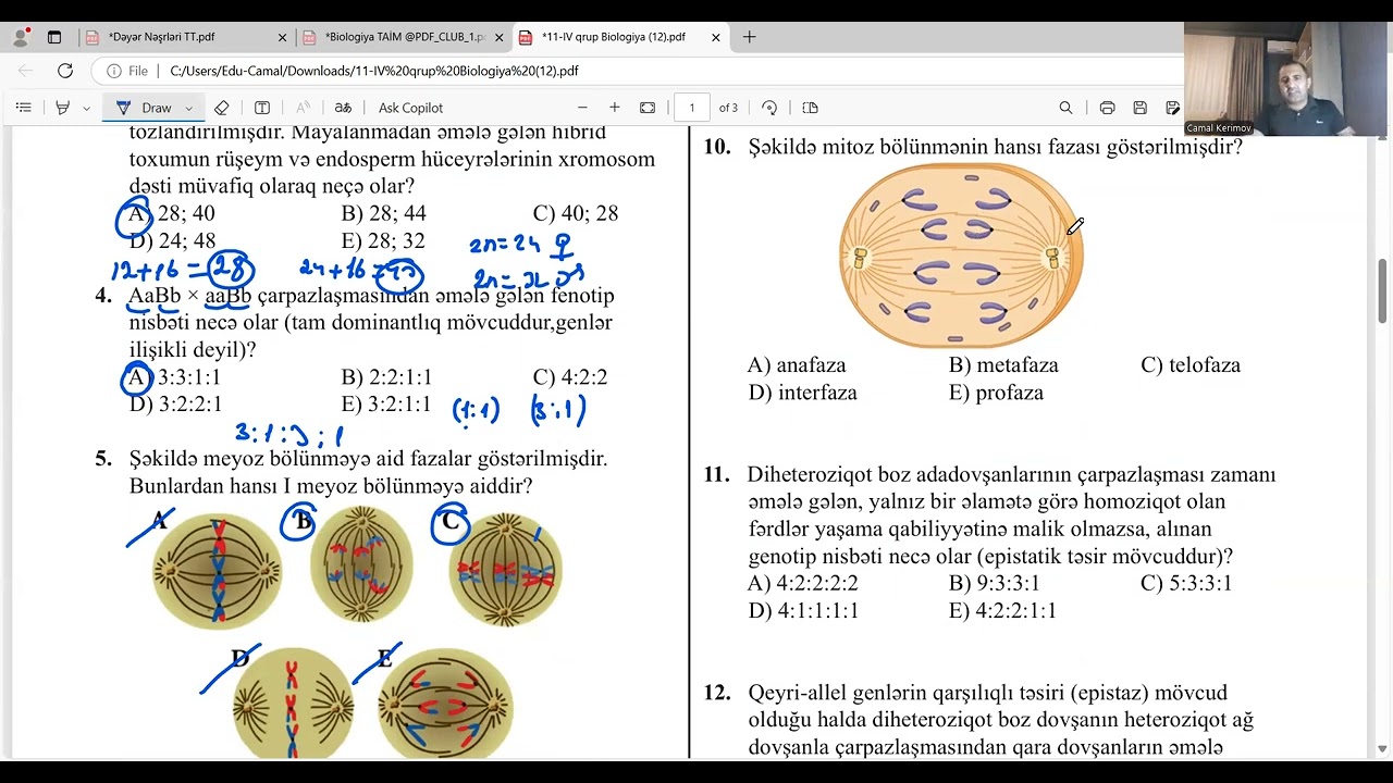 Biologiya Yeni abituriyent MSİ 1
