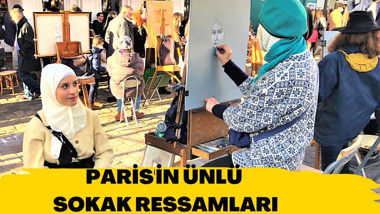 Paris&rsquo;in &uuml;nl&uuml; Ressamlar Meydanı; Bir portre ka&ccedil; paraya &ccedil;iziliyor?