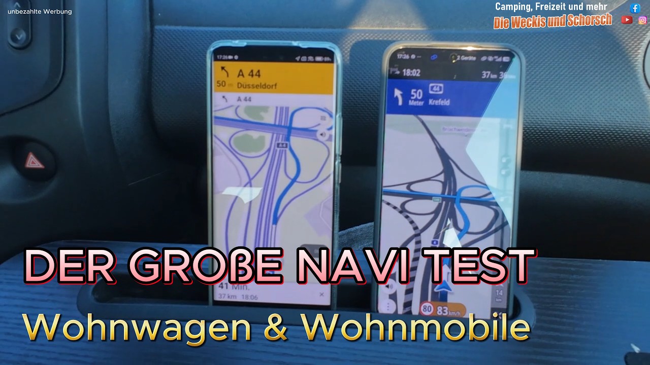 Navi-Apps für Wohnwagen & Wohnmobile im Vergleich 🗺️ ADAC Drive vs. TomTom Go Expert